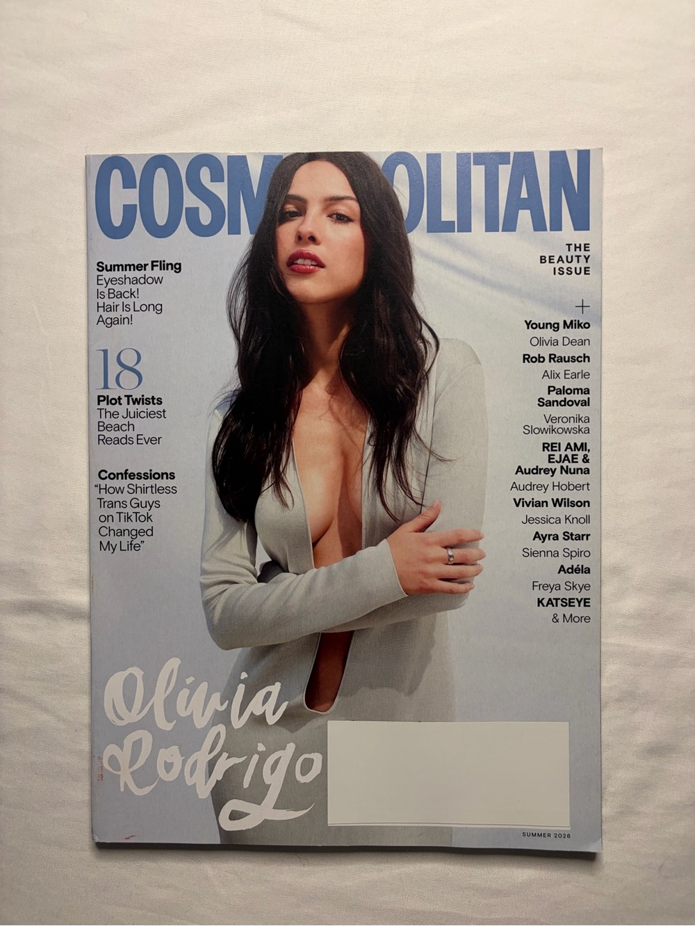 Cosmopolitan Olivia Rodrigo “Voice of a Generation” Issue Summer 2026 Magazine